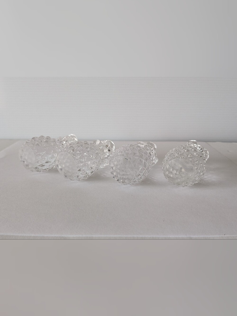 Williams Sonoma Clear Pineapple Taper Candle Holders - Set of 4 - Picture 6 of 13